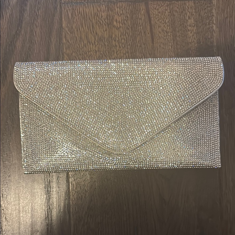 Elegant Silver Clutch Bag